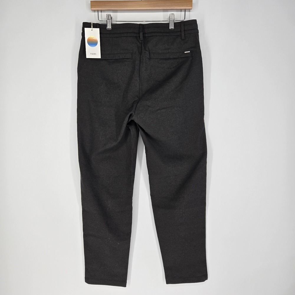 Vuori Mens Zurich Elastic Waist Trouser Dark Pewter Heather Pants Medium M V481 - Picture 4 of 9